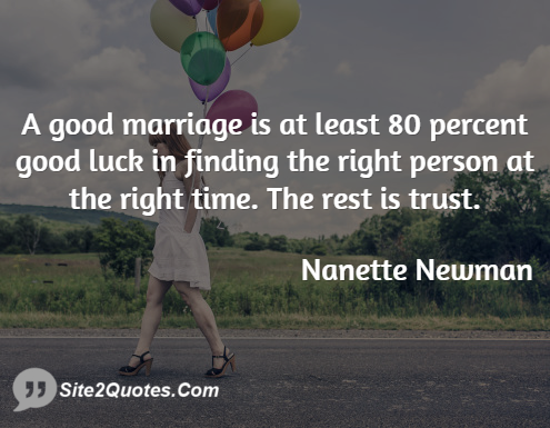 Trust Quotes - Nanette Newman