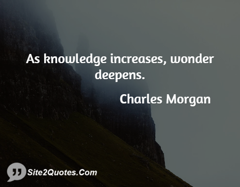 Inspirational Quotes - Charles Morgan