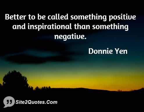 Inspirational Quotes - Donnie Yen
