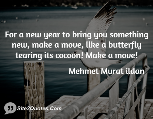 For a New Year to Bring You Something New - New Year Wishes - Mehmet Murat ildan