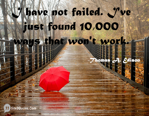 Inspirational Quotes - Thomas Alva Edison