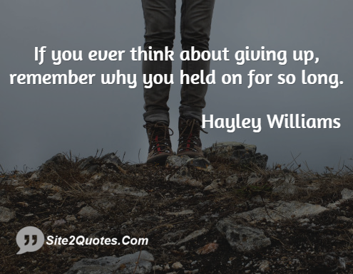 Inspirational Quotes - Hayley Williams