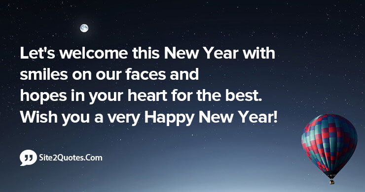 Let's Welcome This New Year With Smiles