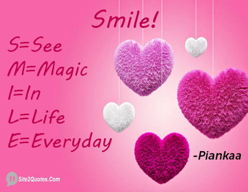 Smile Quotes - Piankaa