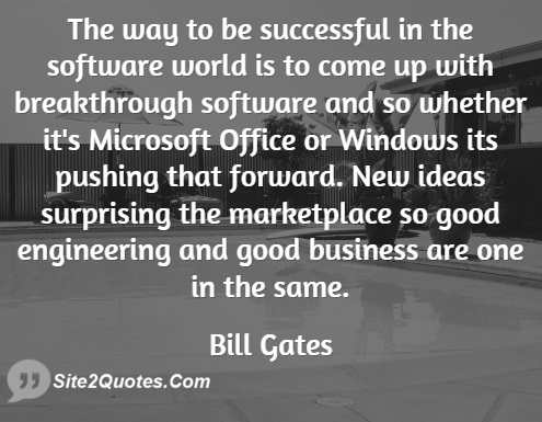 Good Quotes - Bill Gates