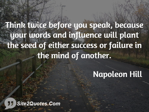 Success Quotes - Napoleon Hill