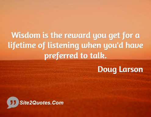 Inspirational Quotes - Doug Larson